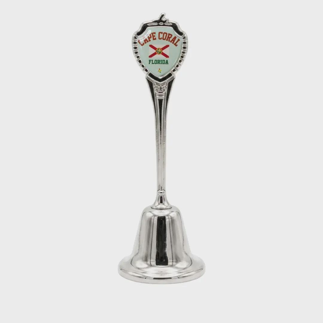 Cape Coral Florida Souvenir Metal Zinc Long Bell