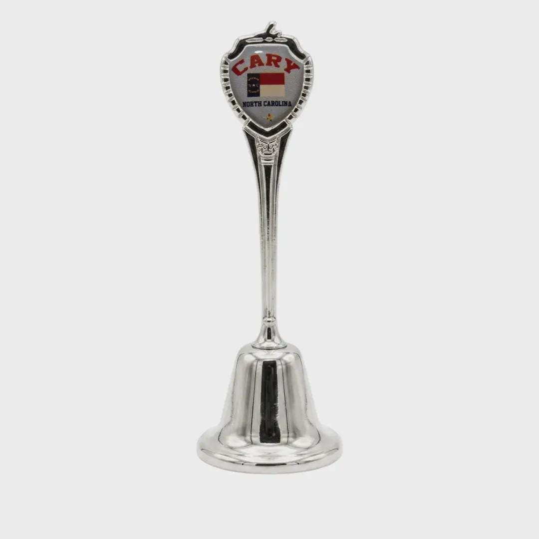Cary North Carolina Collectible Souvenir Metal Zinc Long Bell