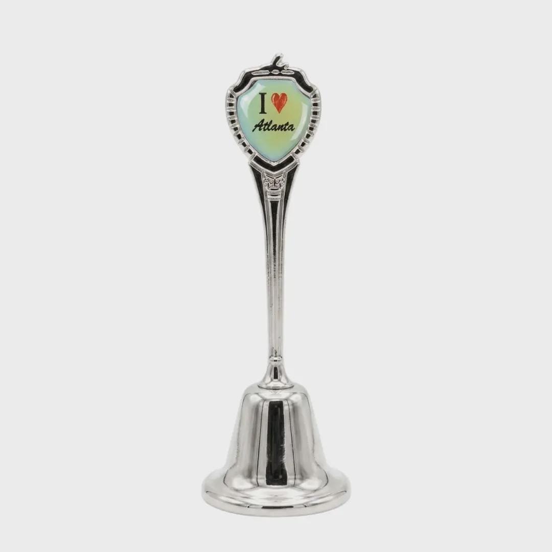 I love Atlanta Collectible Souvenir Metal Zinc Long Bell