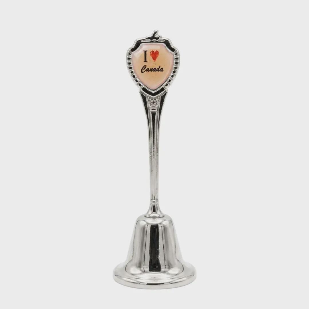 I love Canada Collectible Souvenir Metal Zinc Long Bell