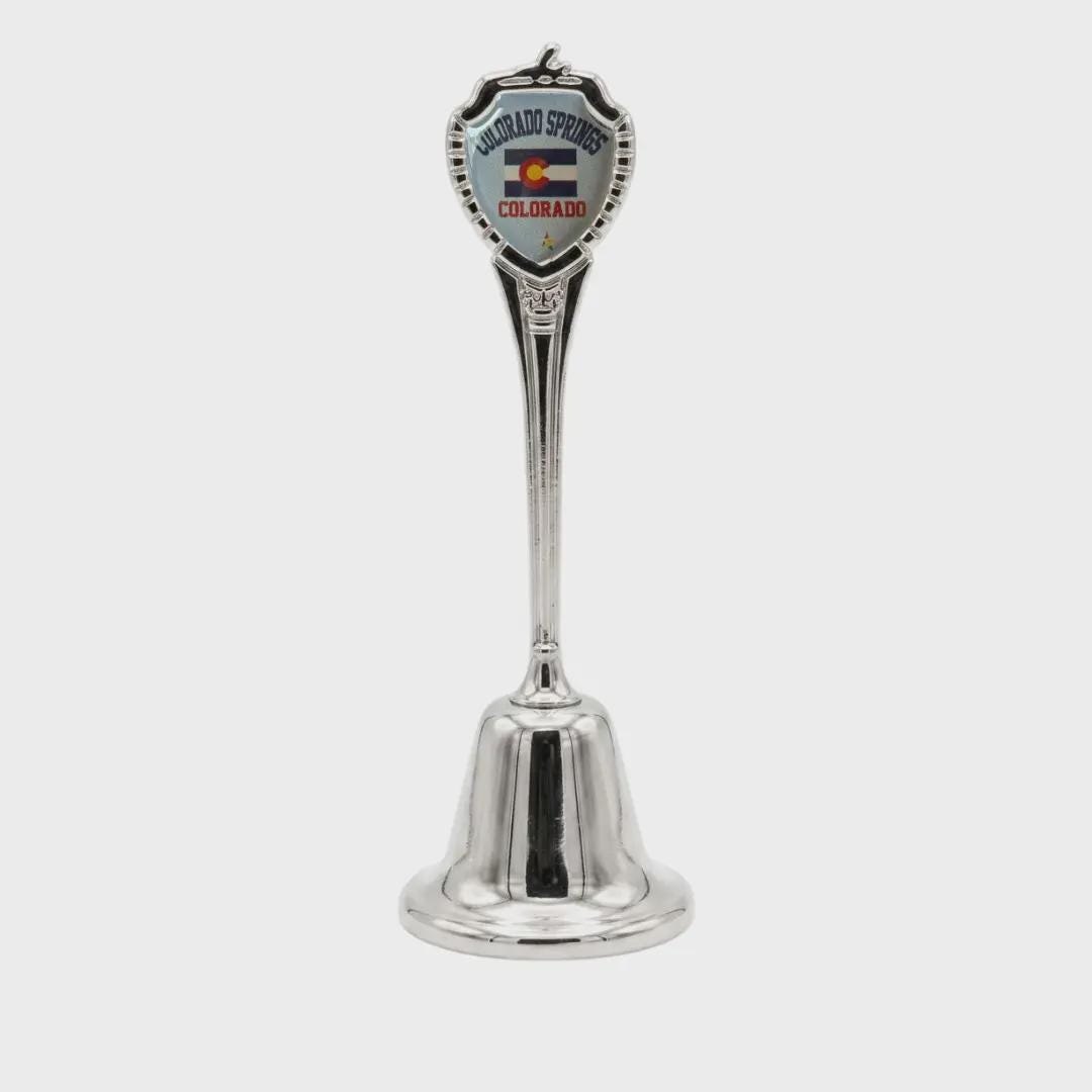 Colorado Springs Colorado Souvenir Metal Zinc Long Bell