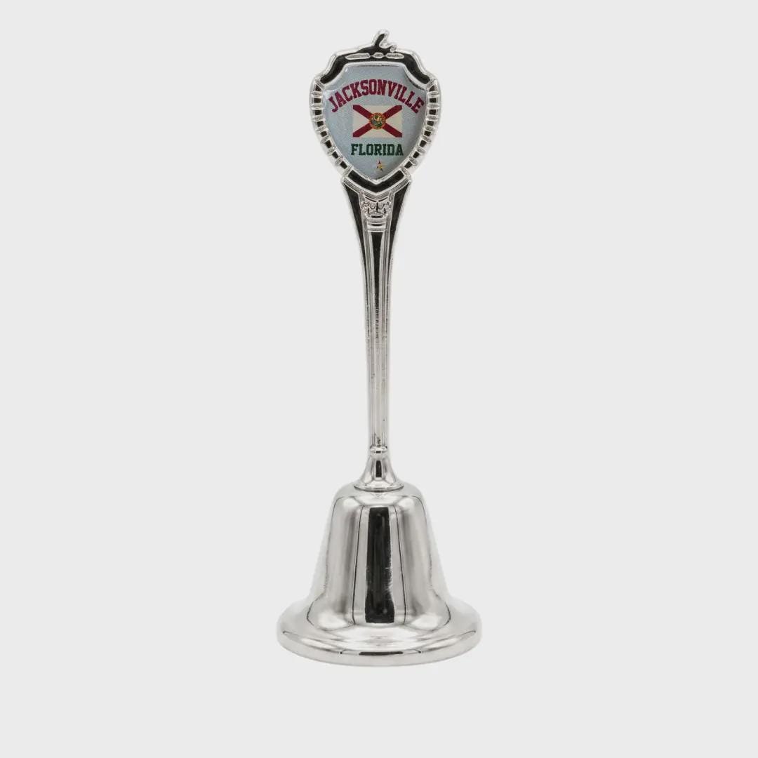 Jacksonville Florida Souvenir Metal Zinc Long Bell