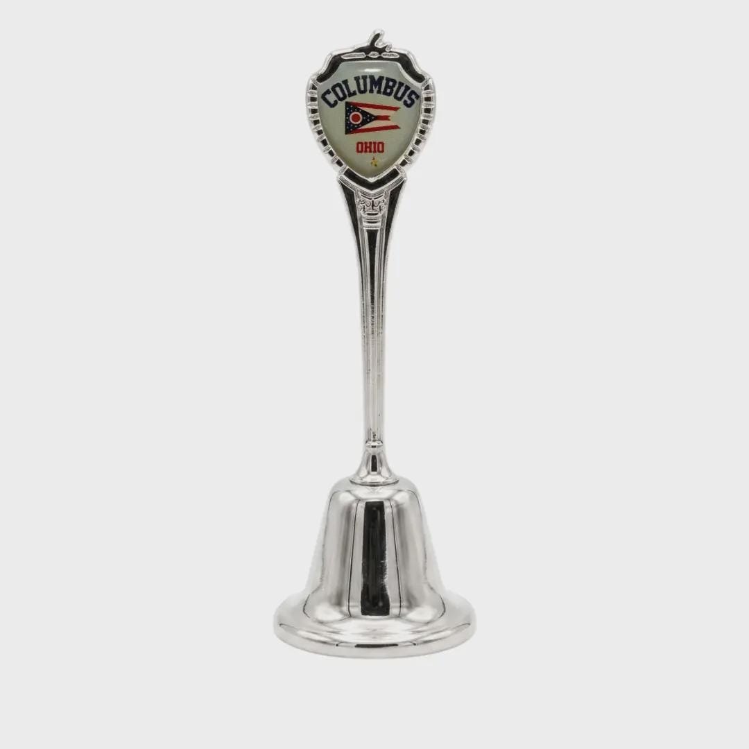 Columbus Ohio Collectible Souvenir Metal Zinc Long Bell