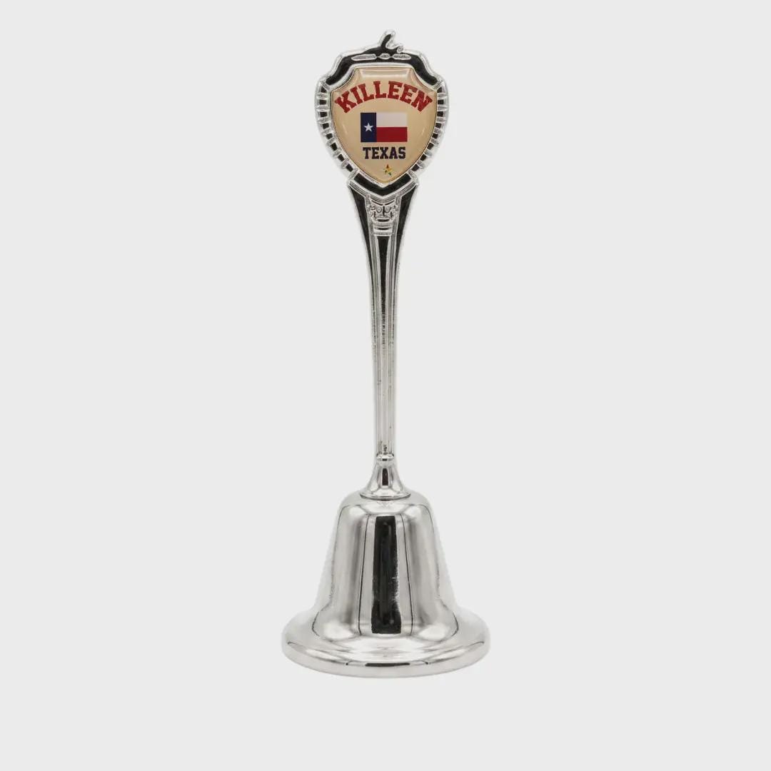 Killeen Texas Collectible Souvenir Metal Zinc Long Bell