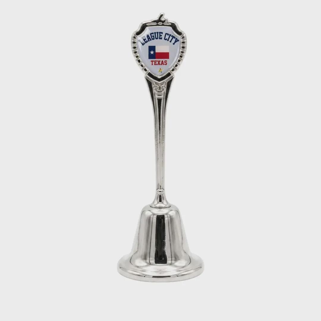 League City Collectible Souvenir Metal Zinc Long Bell