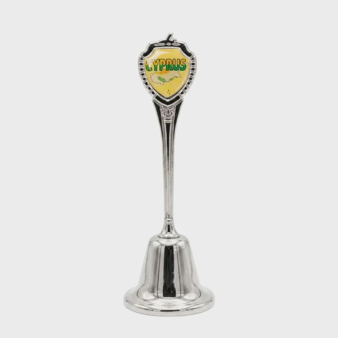 Cyprus Collectible Souvenir Metal Zinc Long Bell