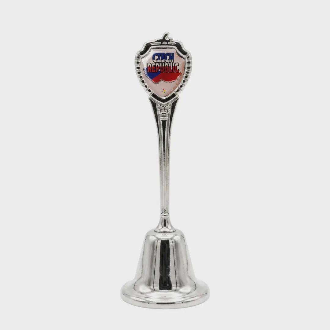 Czech Republic Collectible Souvenir Metal Zinc Long Bell