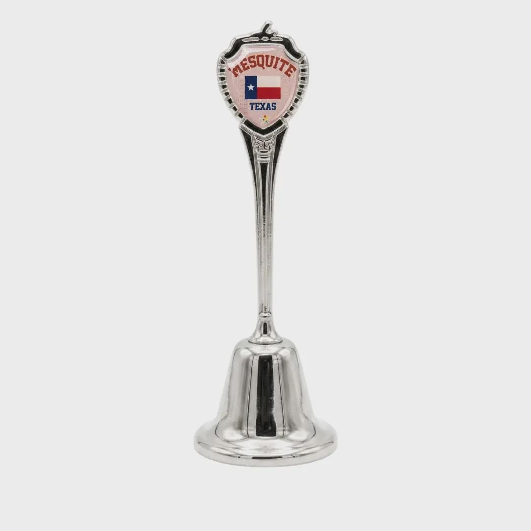 Mesquite Texas Collectible Souvenir Metal Zinc Long Bell
