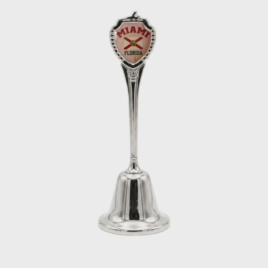 Miami Florida Collectible Souvenir Metal Zinc Long Bell