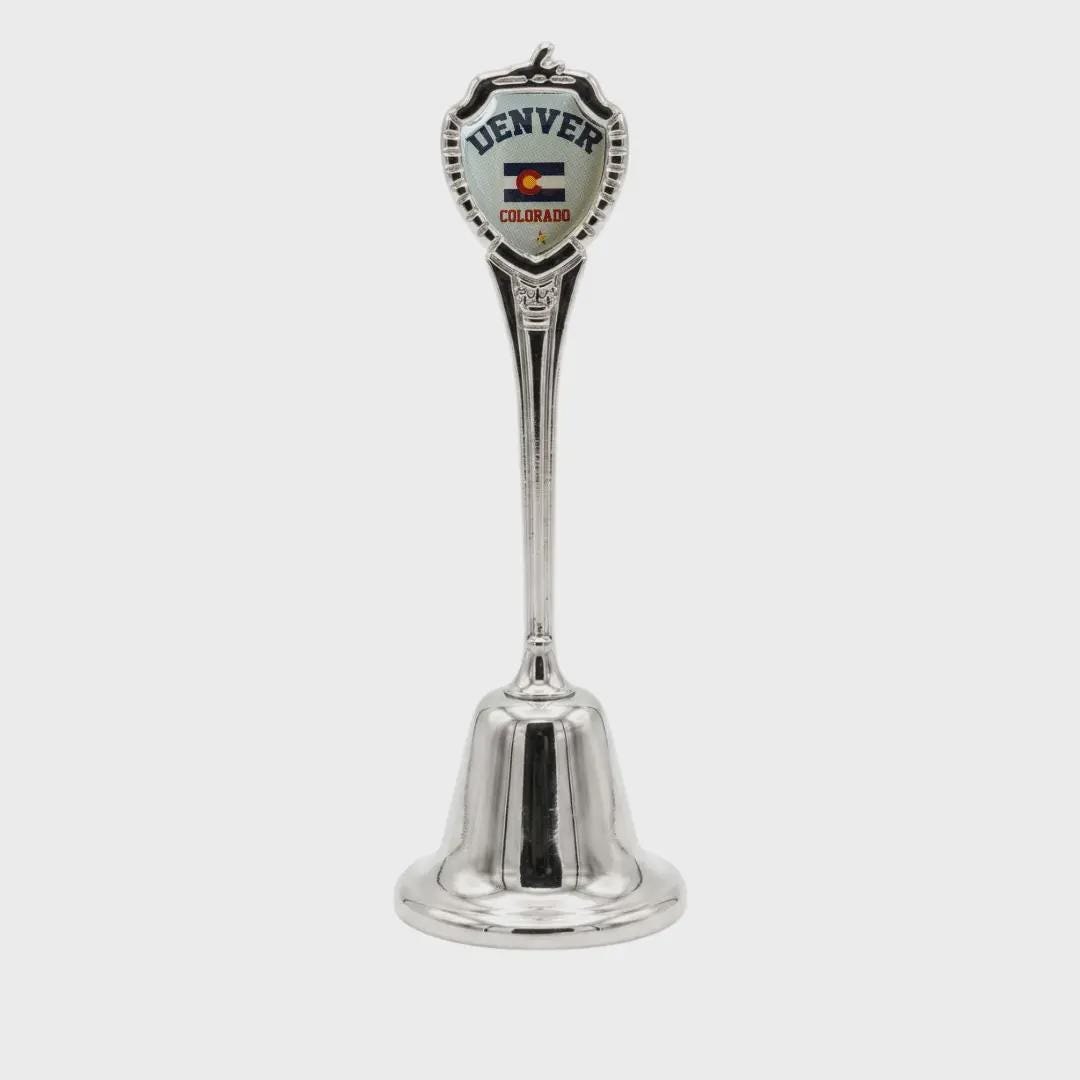 Denver Colorado Collectible Souvenir Metal Zinc Long Bell