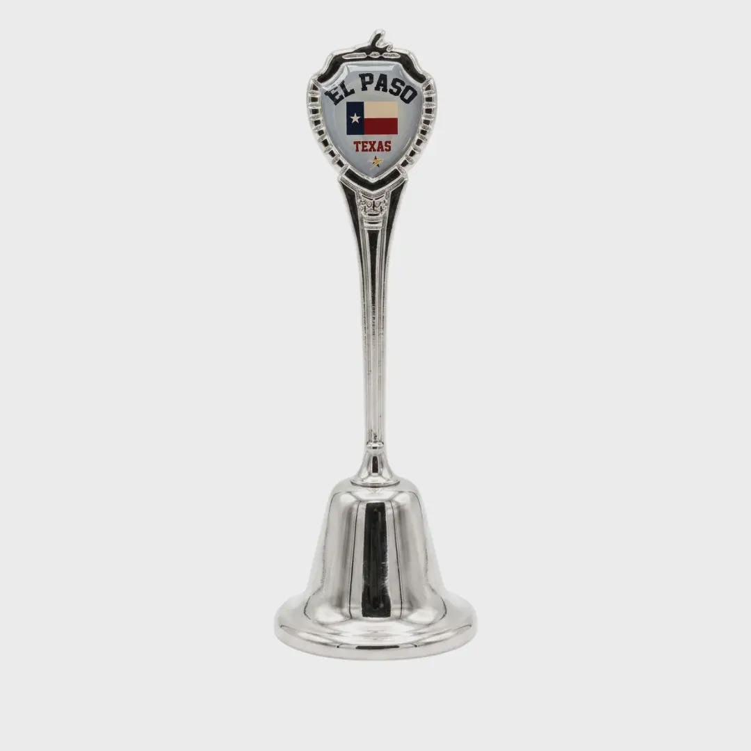El Paso Texas Collectible Souvenir Metal Zinc Long Bell