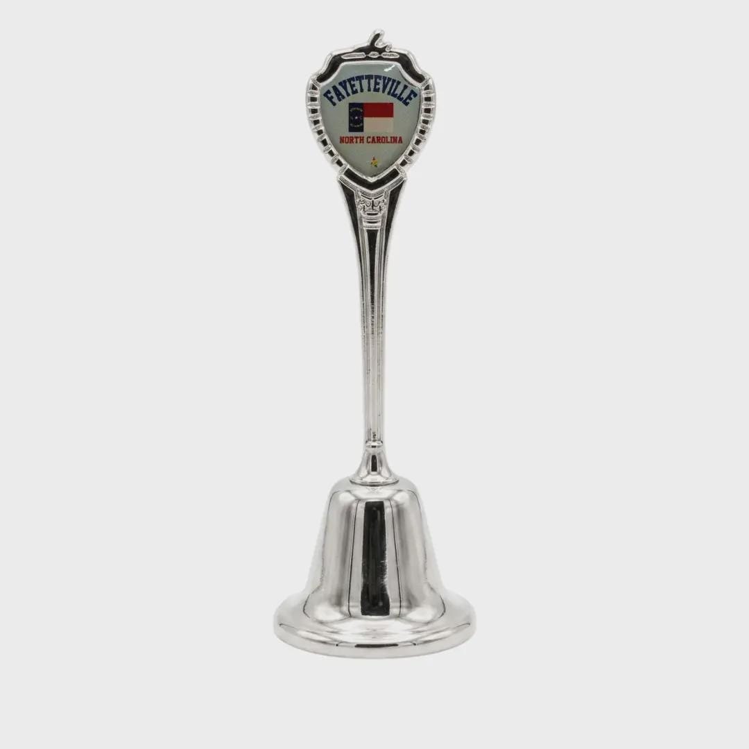 Fayetteville North Carolina Souvenir Metal Zinc Long Bell