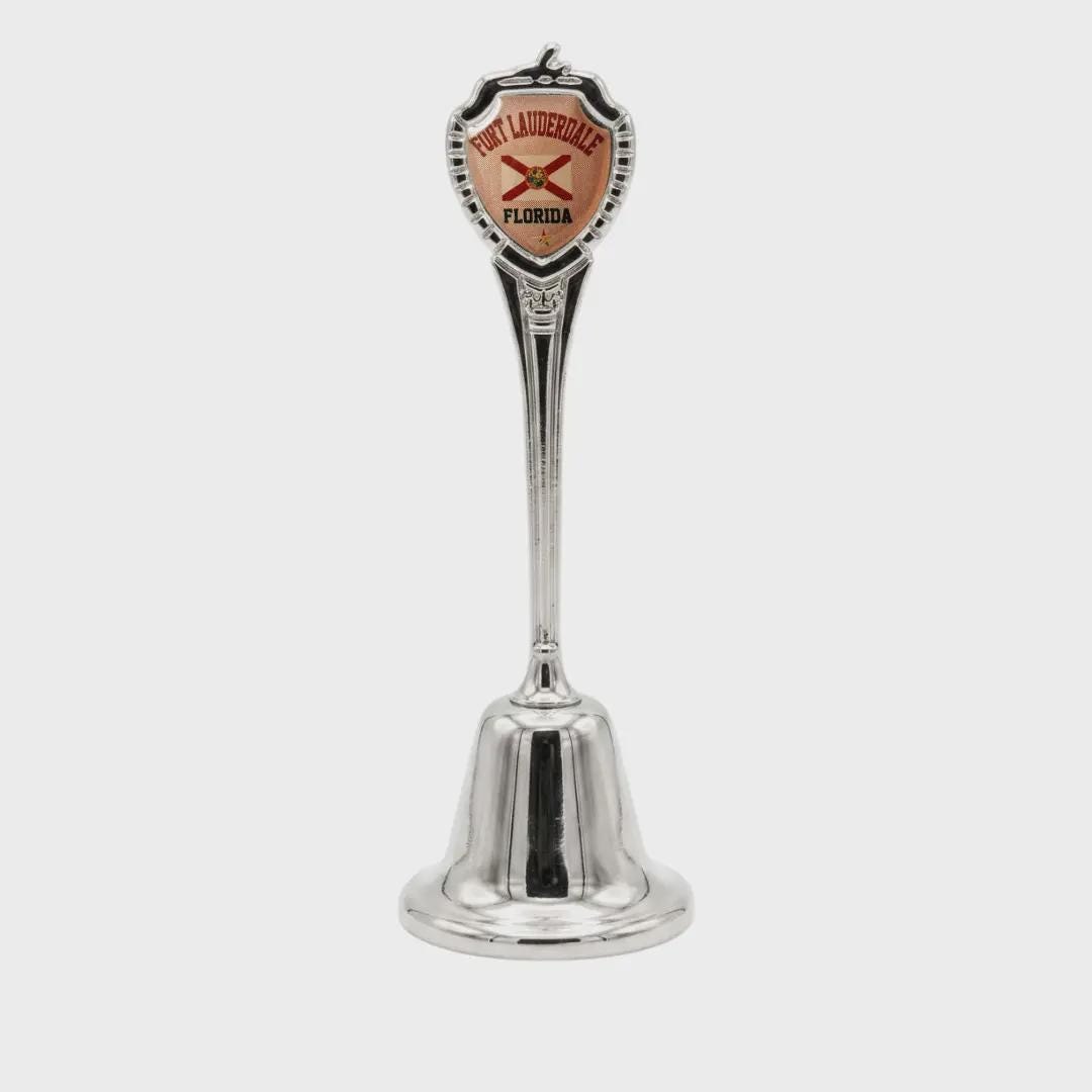 Fort Lauderdale Florida Souvenir Metal Zinc Long Bell