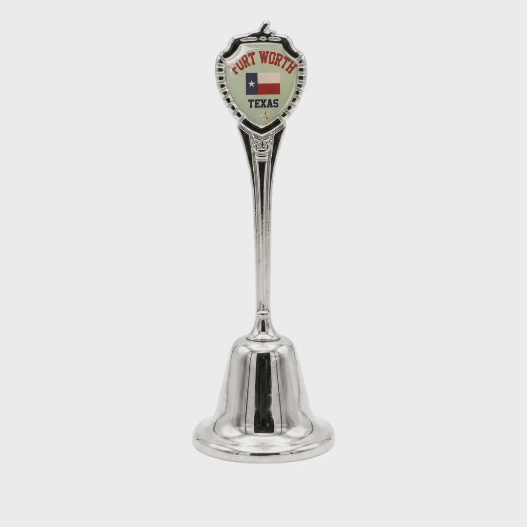 Fort Worth Texas Collectible Souvenir Metal Zinc Long Bell