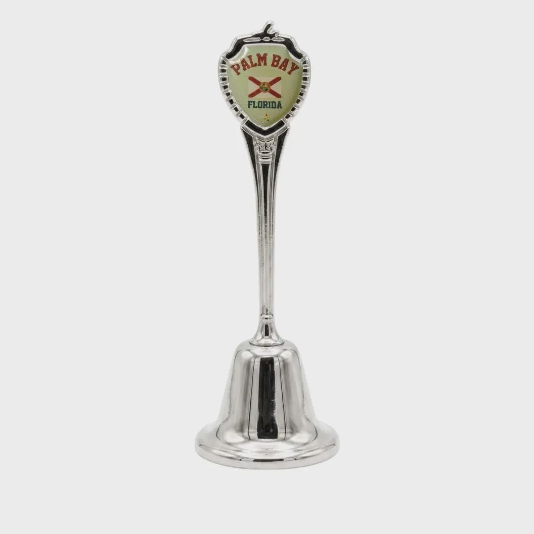 Palm Bay Florida Souvenir Metal Zinc Long Bell