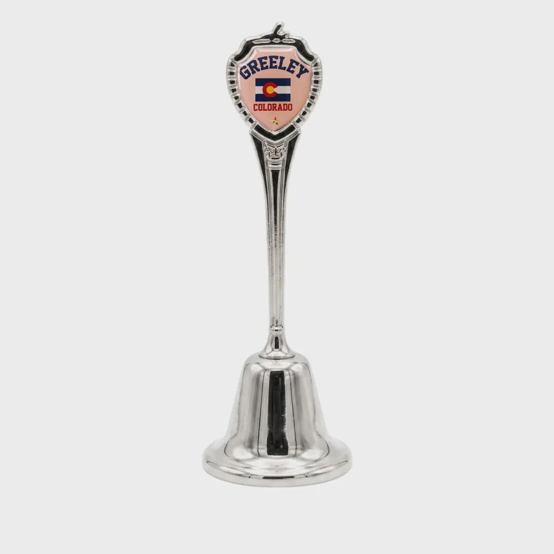 Greeley Colorado Collectible Souvenir Metal Zinc Long Bell