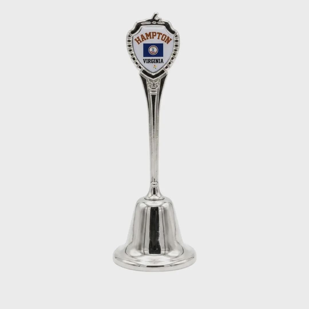 Hampton Virginia Collectible Souvenir Metal Zinc Long Bell