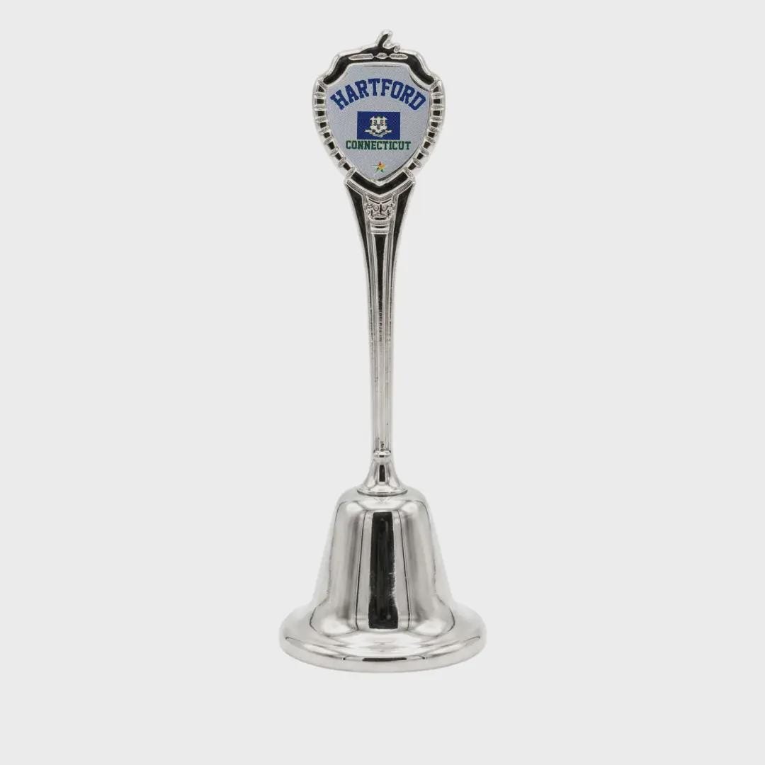 Hartford Connecticut Souvenir Metal Zinc Long Bell