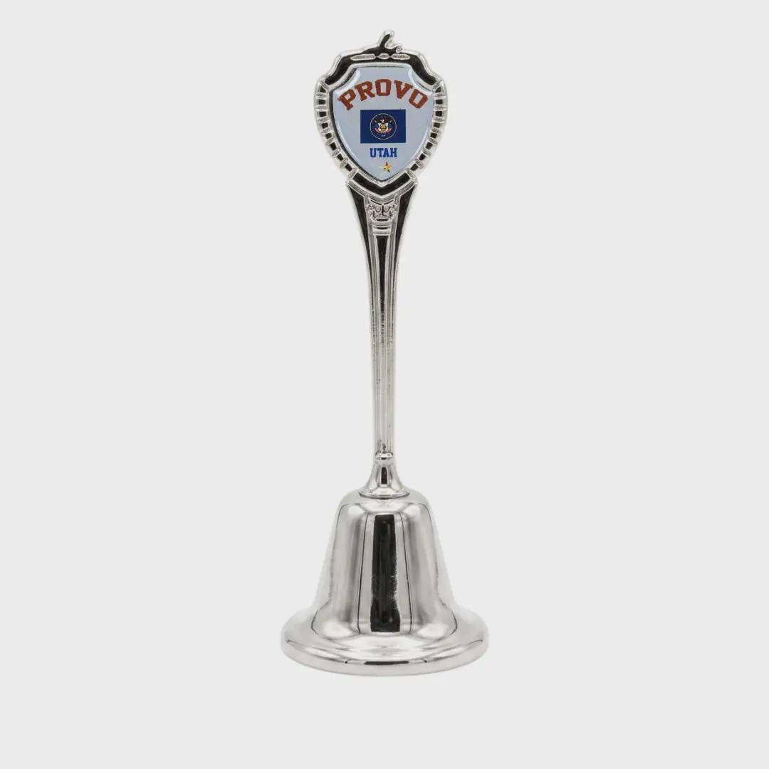 Provo Utah Collectible Souvenir Metal Zinc Long Bell