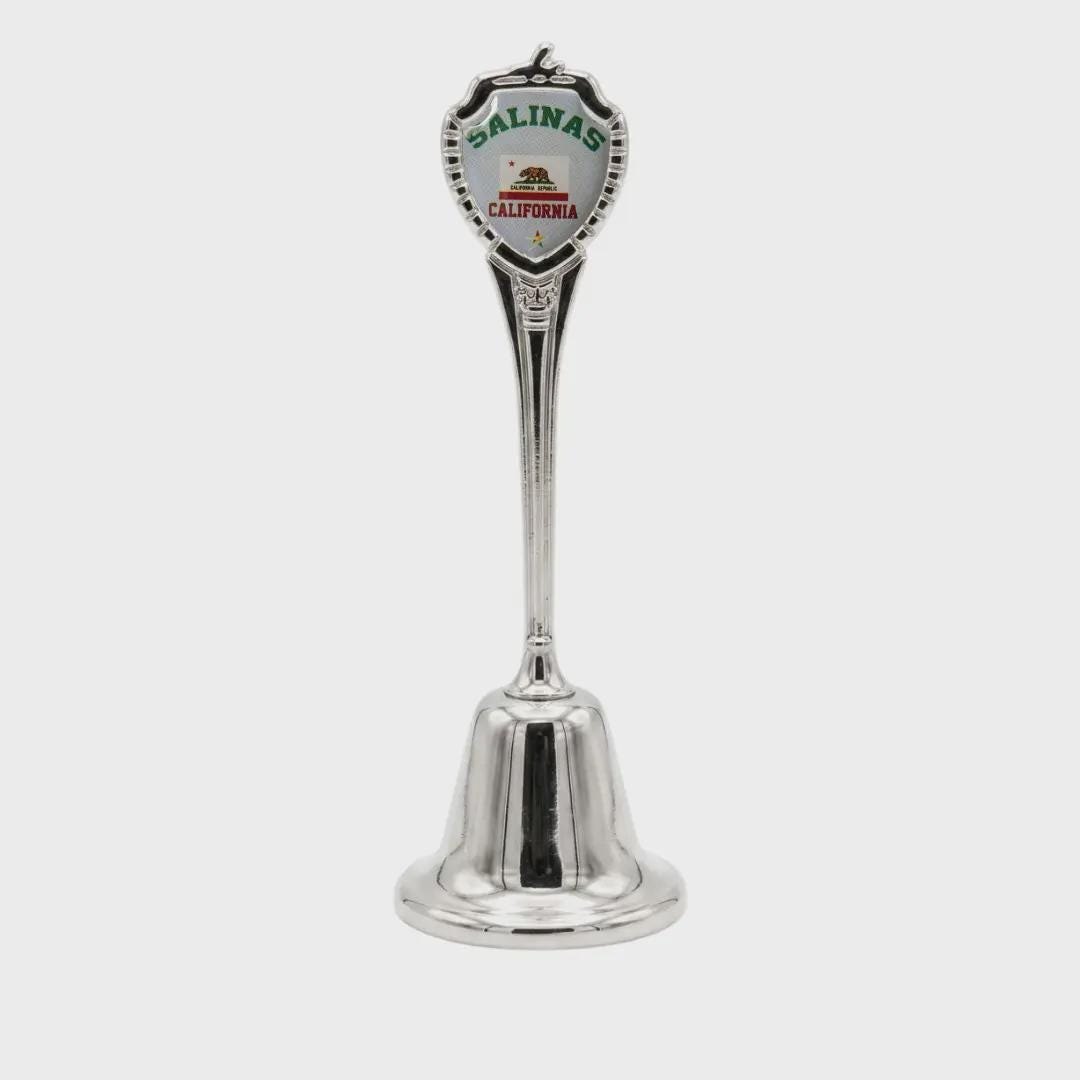 Salinas California Collectible Souvenir Metal Zinc Long Bell
