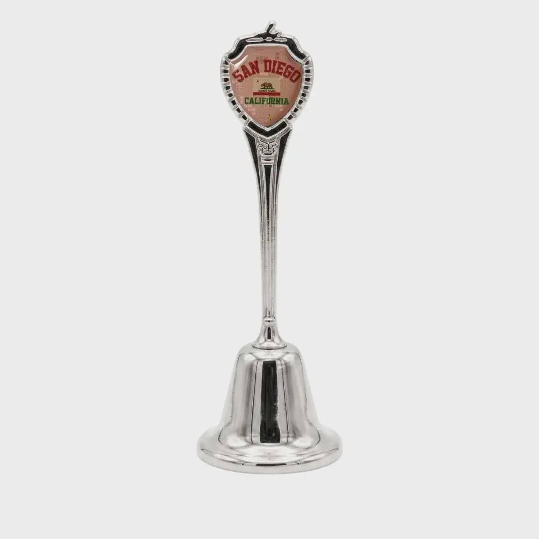 San Diego California Souvenir Metal Zinc Long Bell