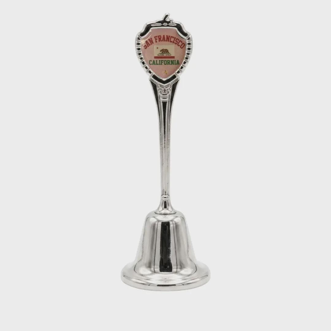 San Francisco California Souvenir Metal Zinc Long Bell