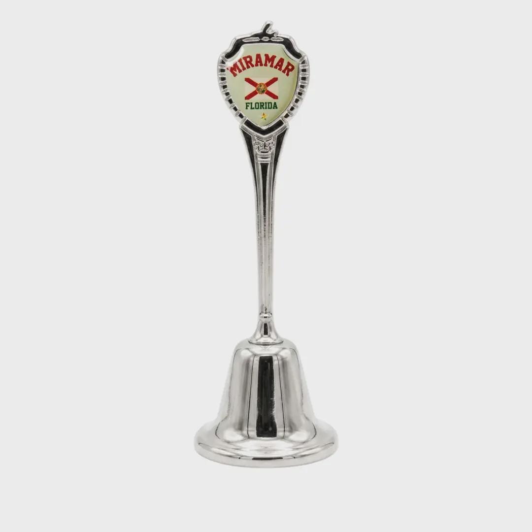 Miramar Florida Collectible Souvenir Metal Zinc Long Bell
