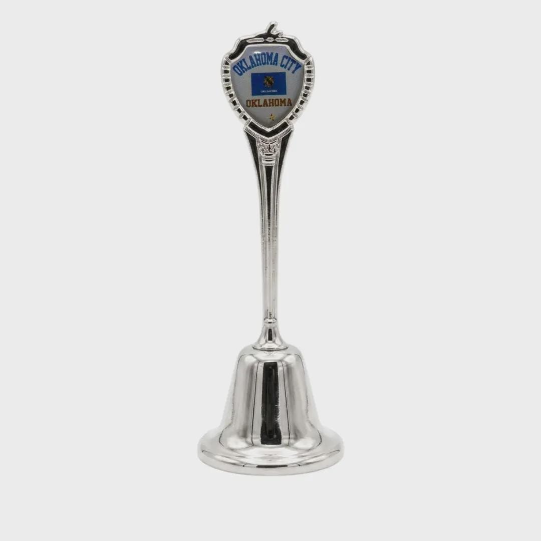 Oklahoma City Oklahoma Souvenir Metal Zinc Long Bell