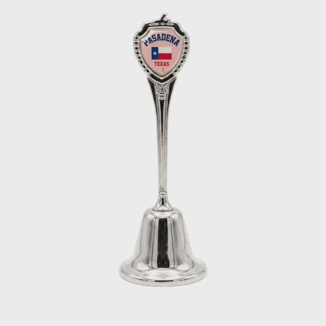 Pasadena Texas Collectible Souvenir Metal Zinc Long Bell