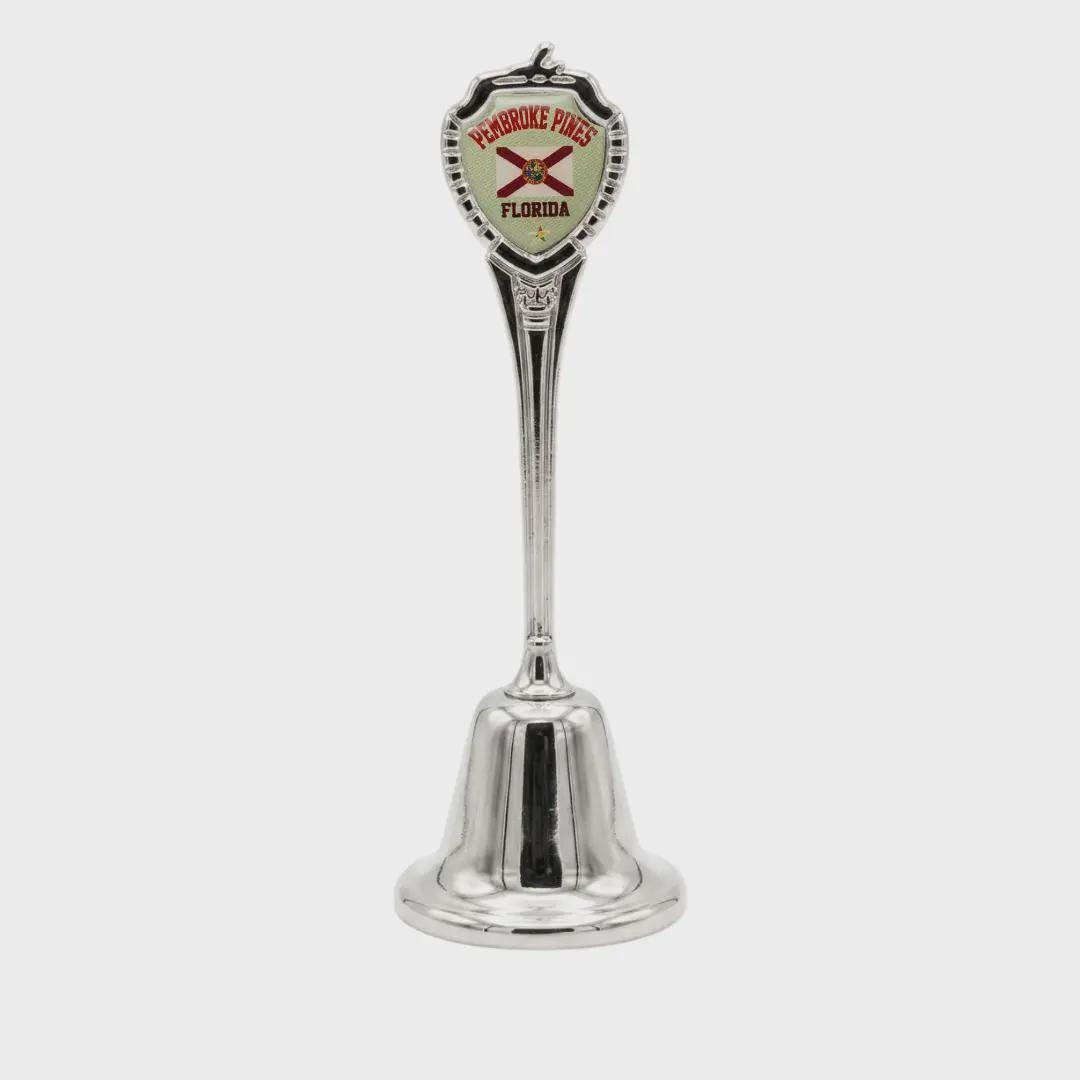 Pembroke Pines Florida Souvenir Metal Zinc Long Bell
