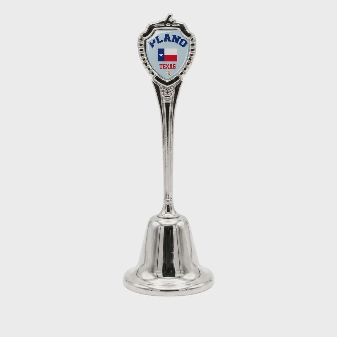 Plano Texas Collectible Souvenir Metal Zinc Long Bell