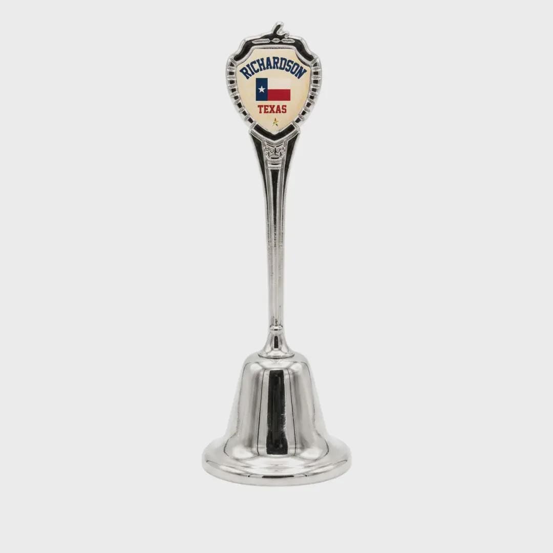 Richardson Texas Collectible Souvenir Metal Zinc Long Bell
