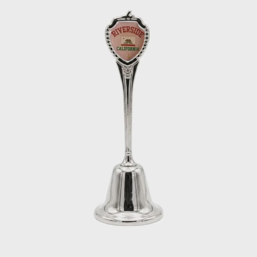 Riverside California Souvenir Metal Zinc Long Bell