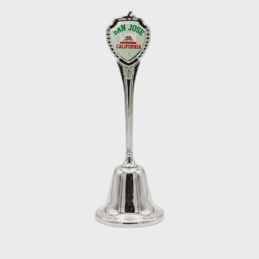San Jose California Souvenir Metal Zinc Long Bell