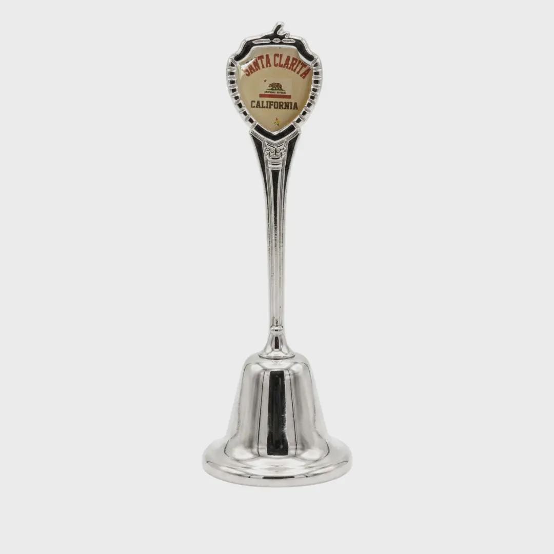Santa Clarita California Souvenir Metal Zinc Long Bell