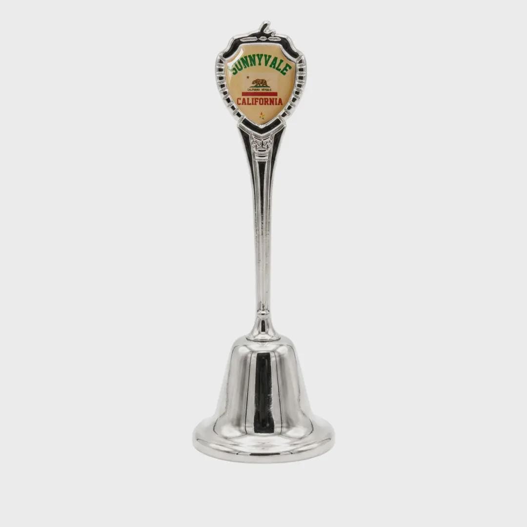 Sunnyvale California Souvenir Metal Zinc Long Bell