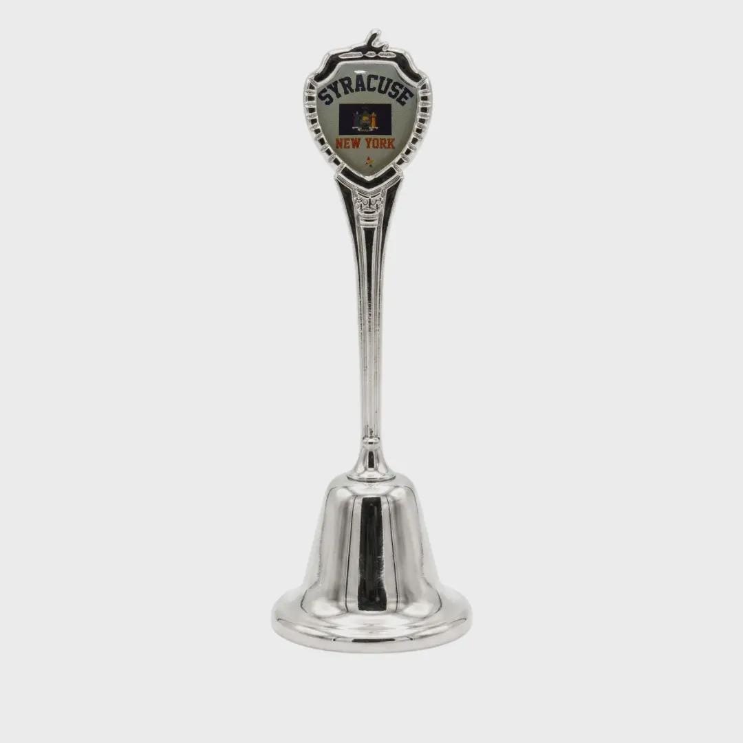 Syracuse New York Collectible Souvenir Metal Zinc Long Bell