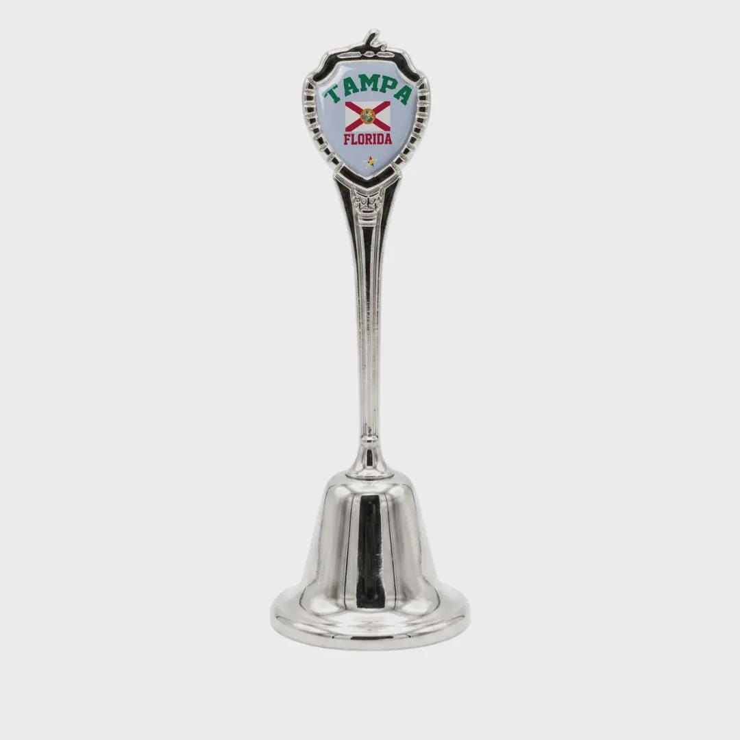 Tampa Florida Collectible Souvenir Metal Zinc Long Bell
