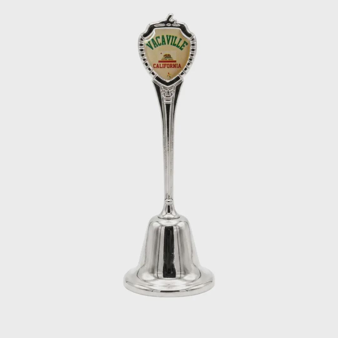 Vacaville California Souvenir Metal Zinc Long Bell