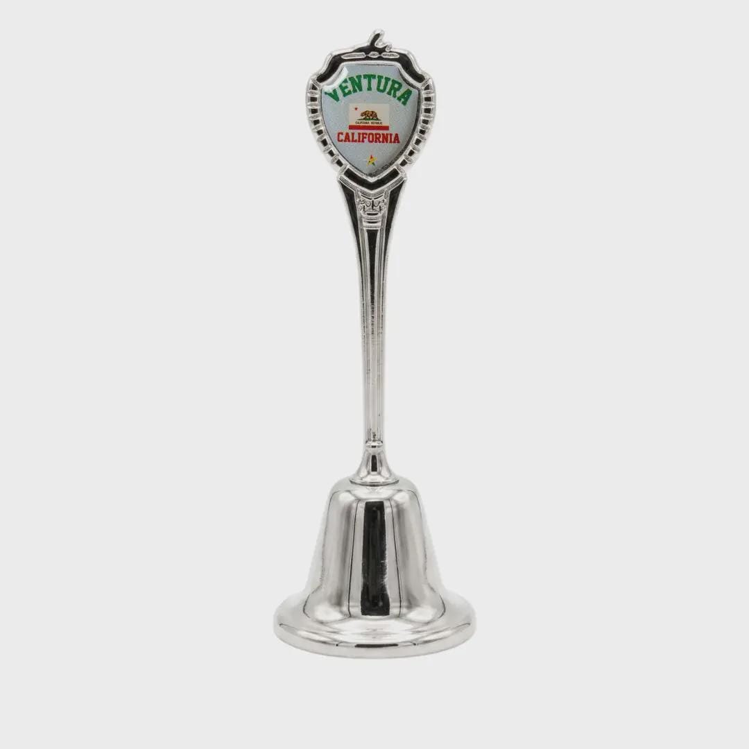 Ventura California Collectible Souvenir Metal Zinc Long Bell
