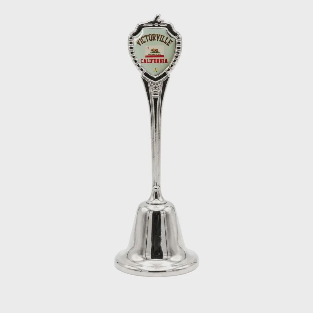 Victorville California Souvenir Metal Zinc Long Bell