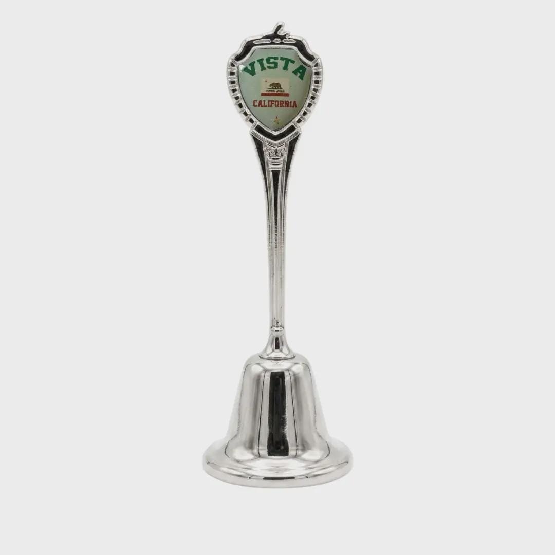 Vista California Collectible Souvenir Metal Zinc Long Bell