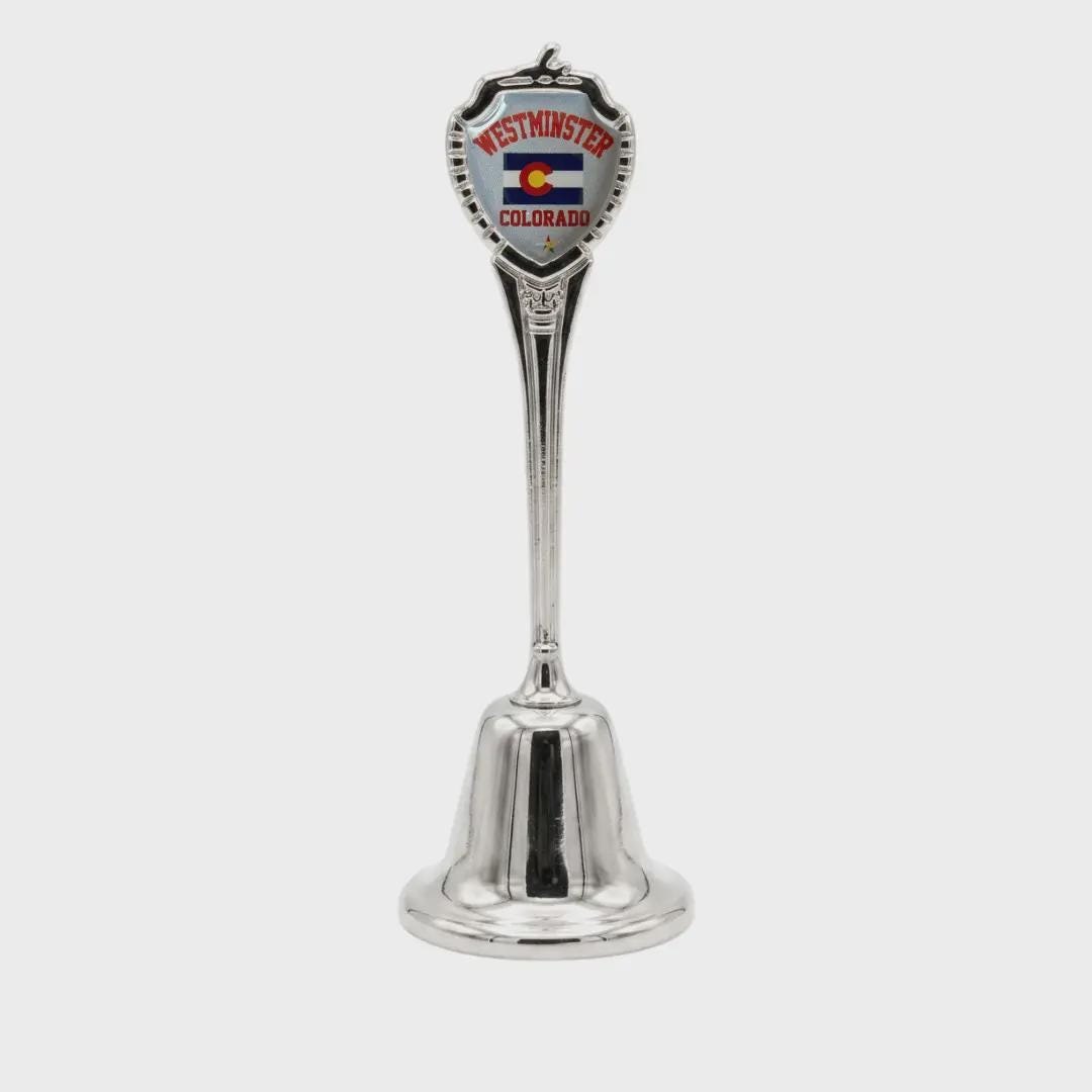 Westminster Colorado Souvenir Metal Zinc Long Bell