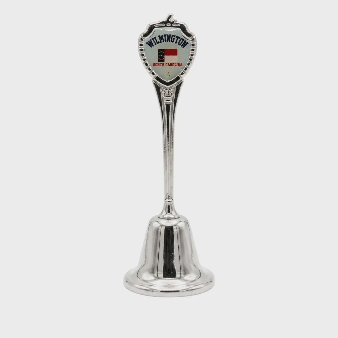Wilmington North Carolina Souvenir Metal Zinc Long Bell