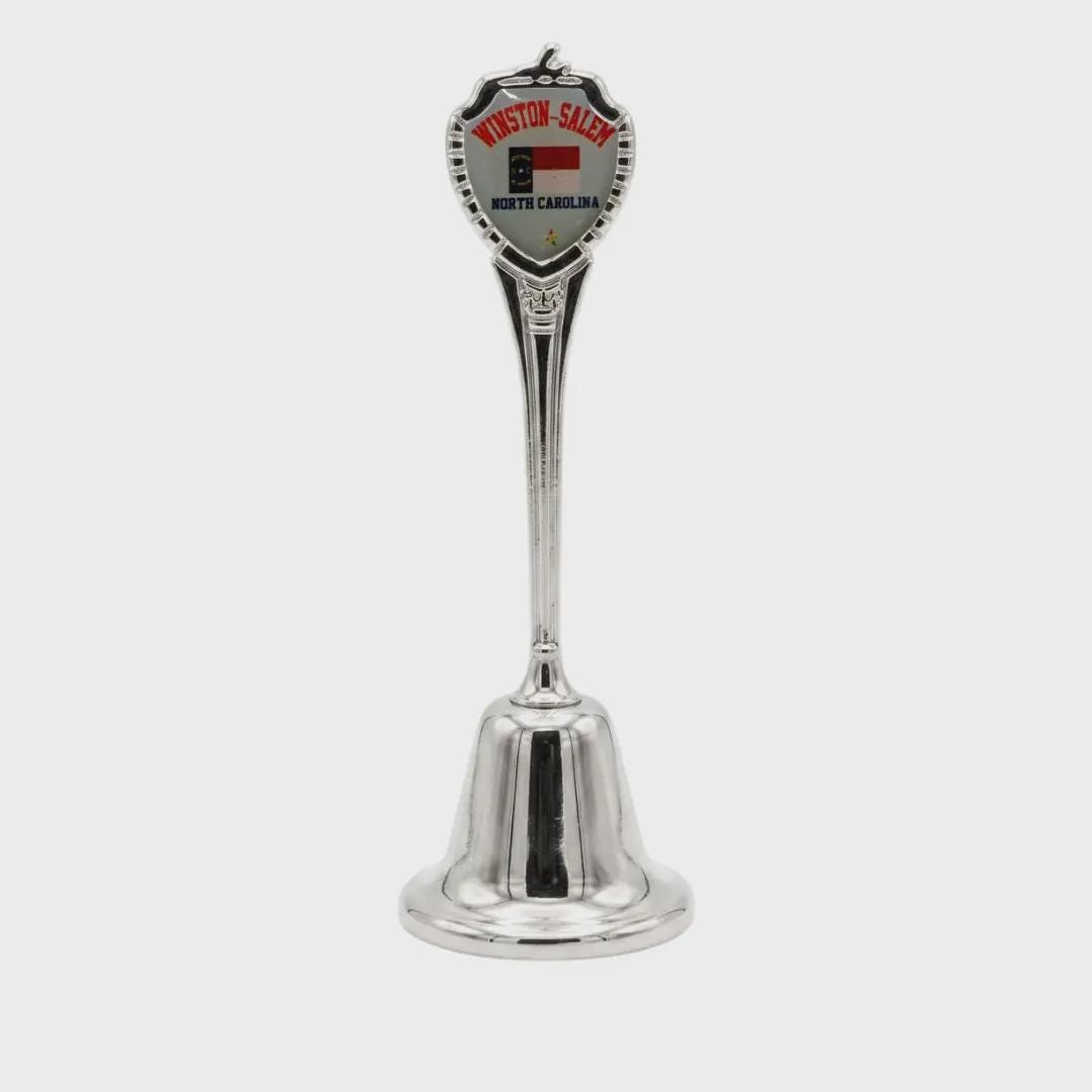 Winston-Salem North Carolina Souvenir Metal Zinc Long Bell