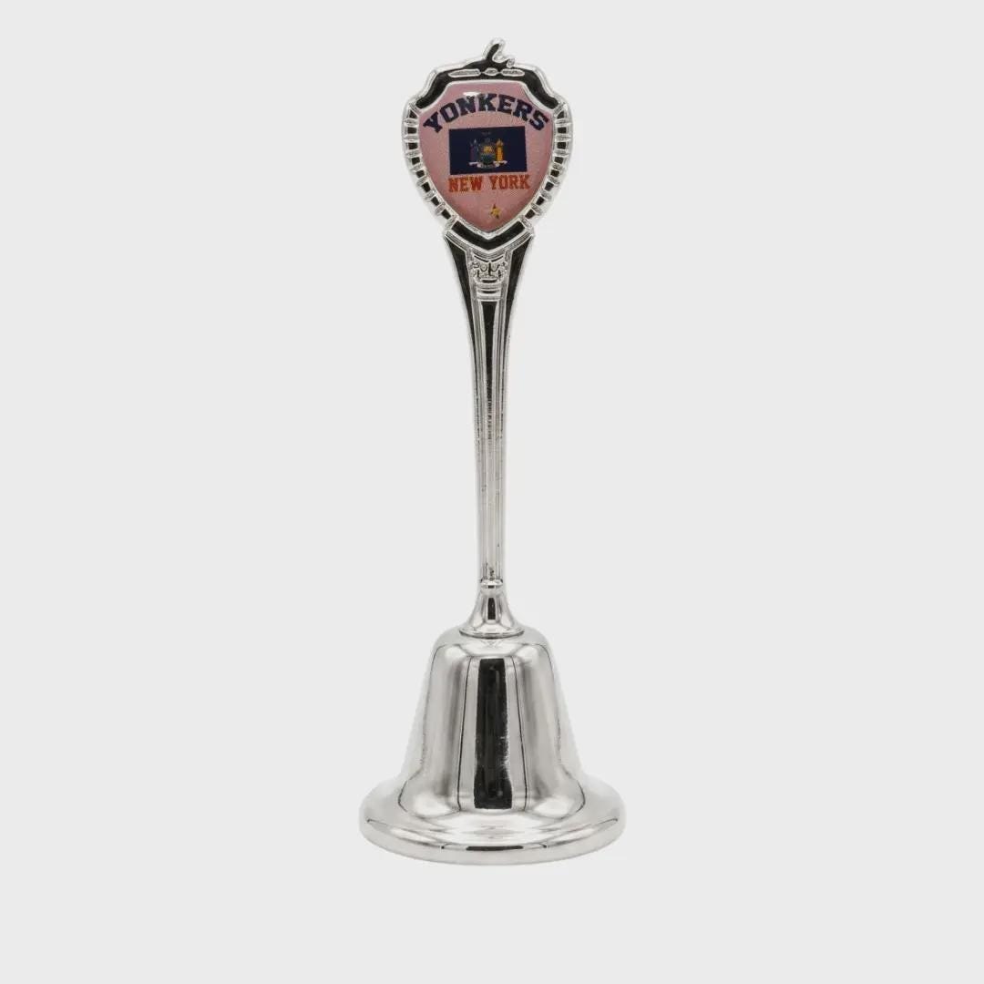 Yonkers New York Collectible Souvenir Metal Zinc Long Bell
