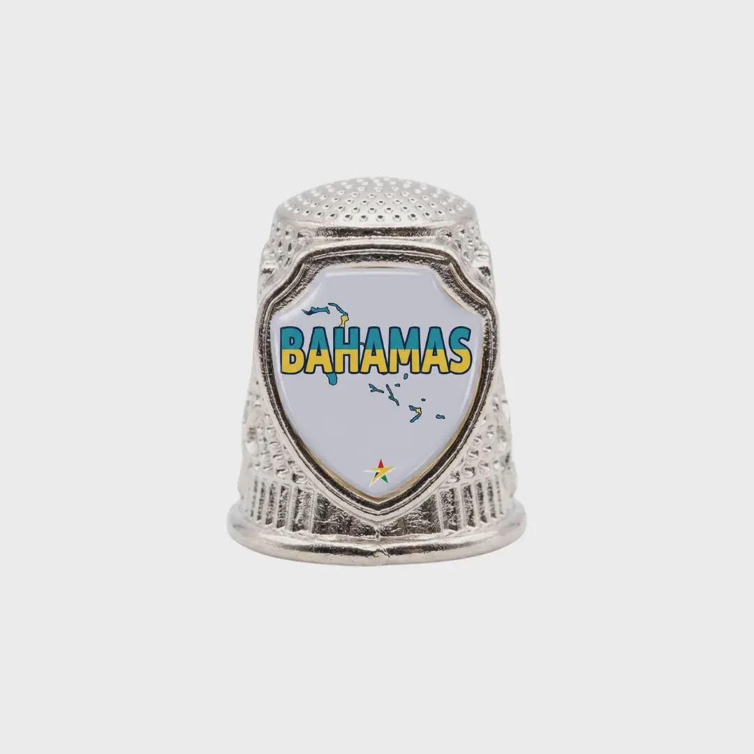 Bahamas Collectible Souvenir Metal Zinc Thimble