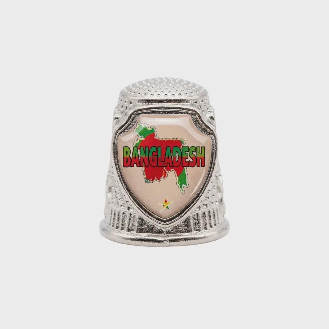 Bangladesh Collectible Souvenir Metal Zinc Thimble