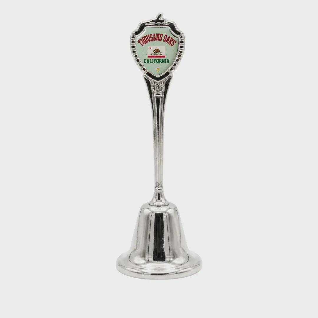 Thousand Oaks California Souvenir Metal Zinc Long Bell