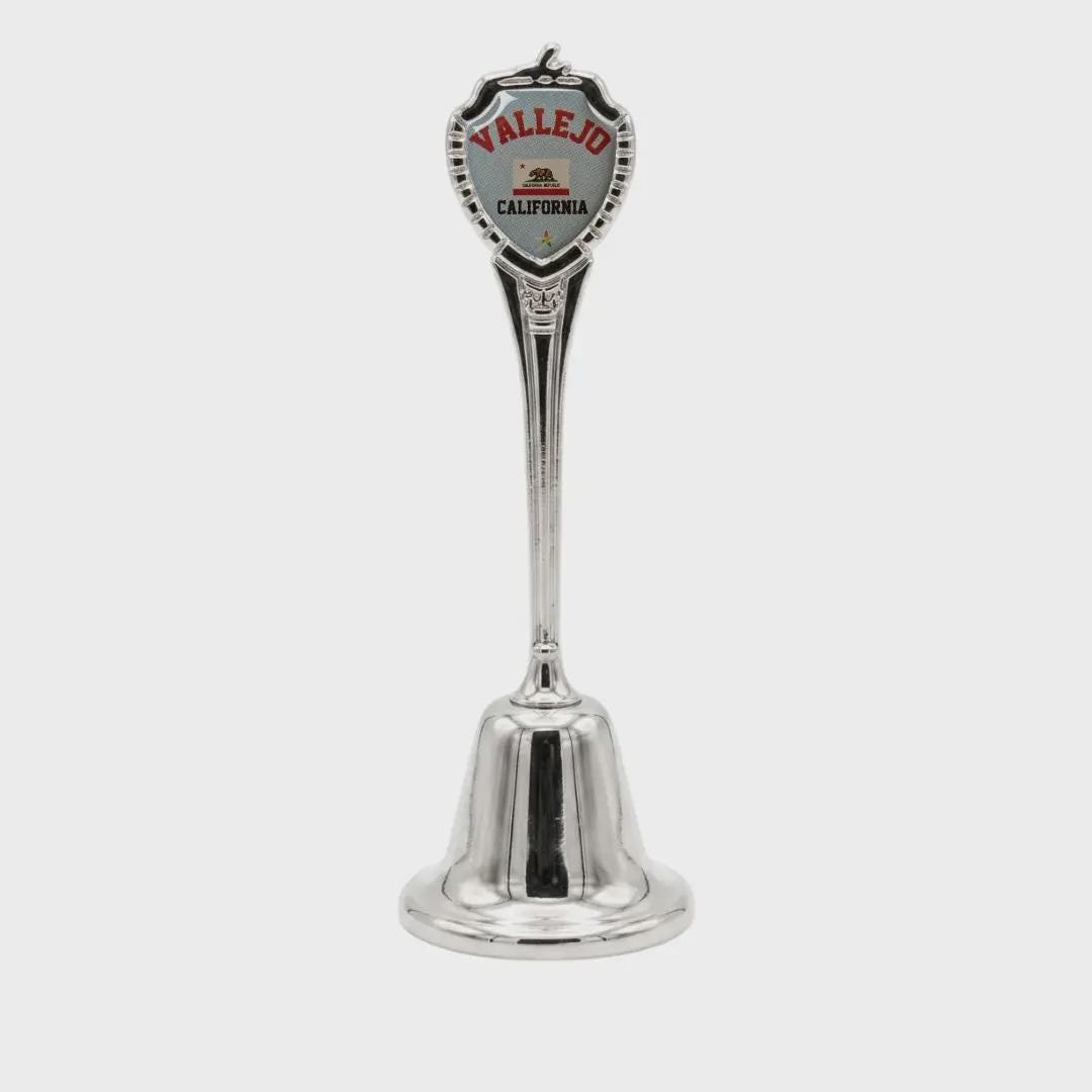 Vallejo California Collectible Souvenir Metal Zinc Long Bell